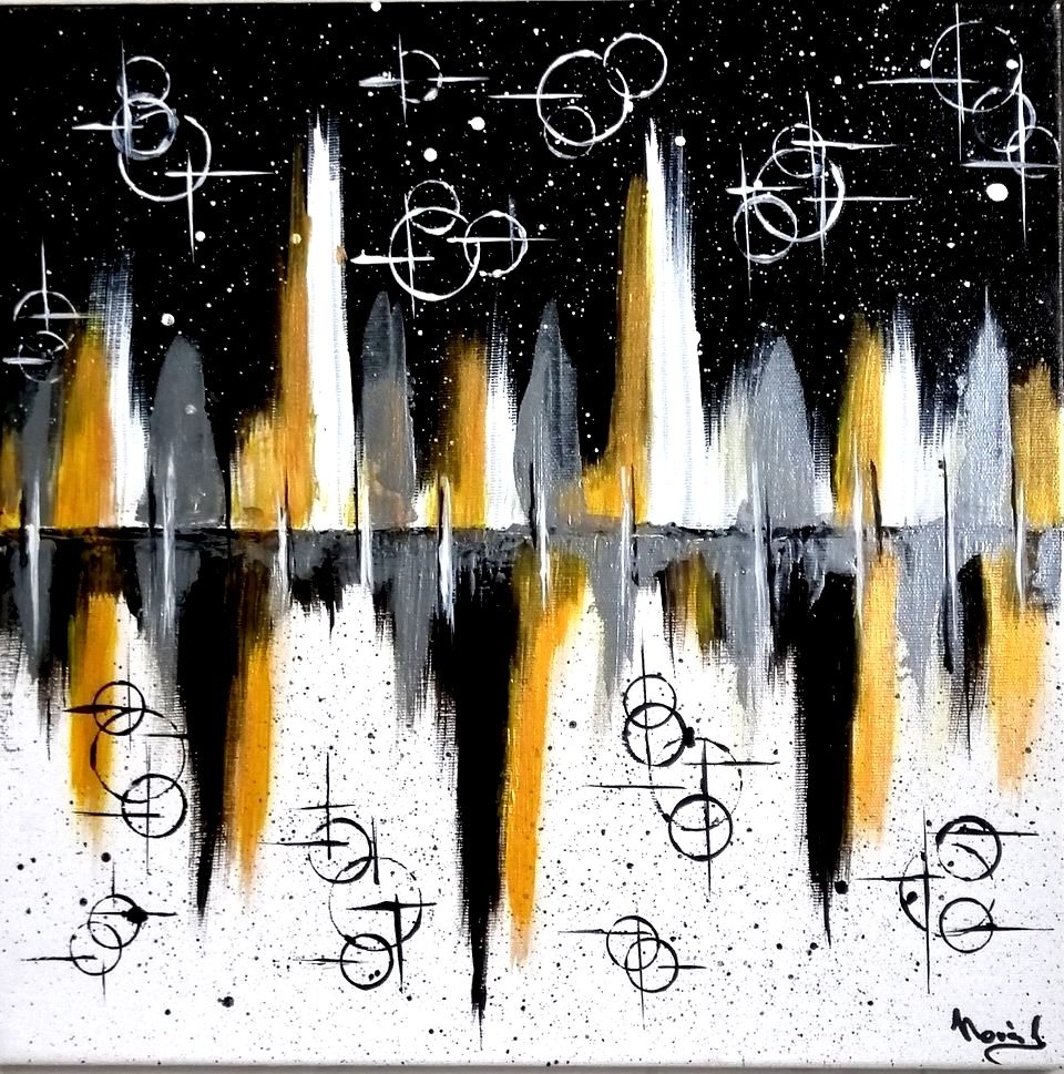 Abstrakce 40x40 cm - 2