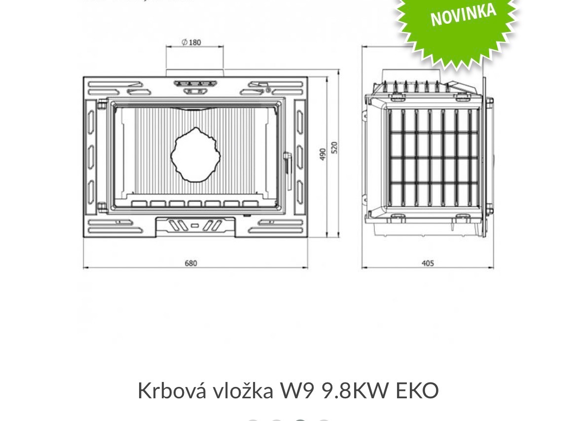 Krbová vložka litinová - 2