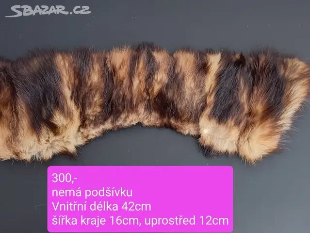 Kožešinový límec - více druhů - 2