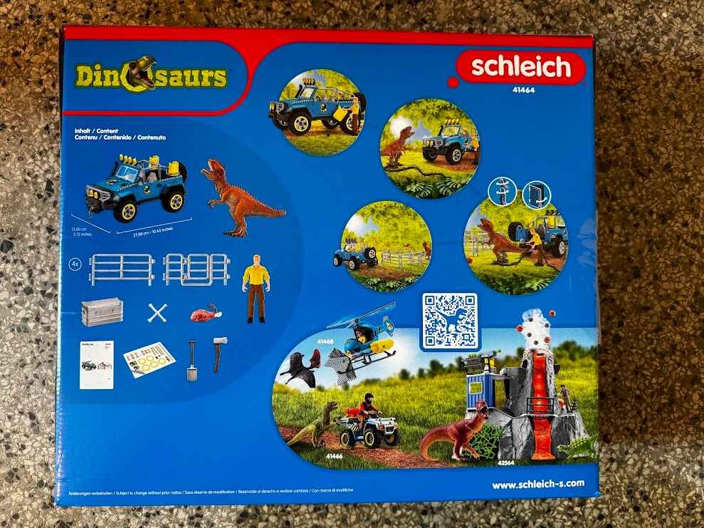Schleich Terénní vůz s venkovním výběhem pro dinosaura 41464 - 2