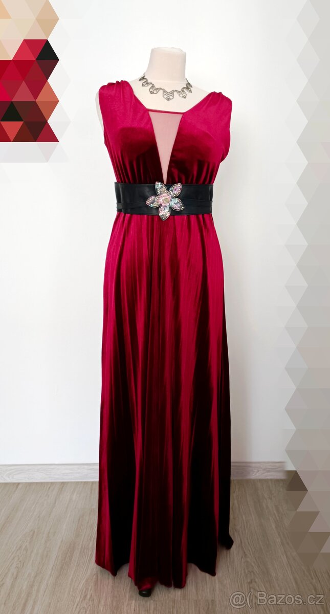 Společenské sametové šaty - 2