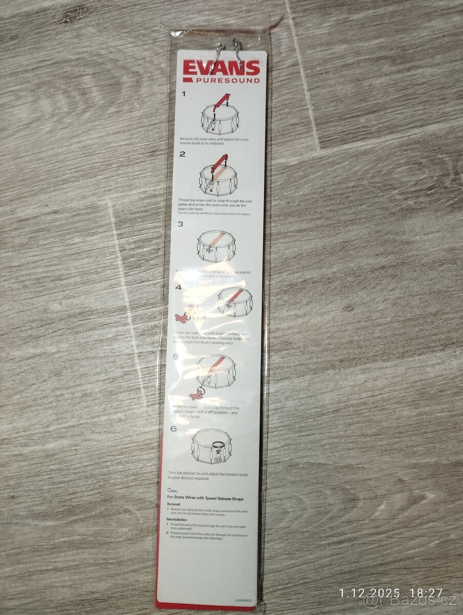 Struník na malý buben PURESOUND CUSTOM PRO 14", 20 pružin - 2