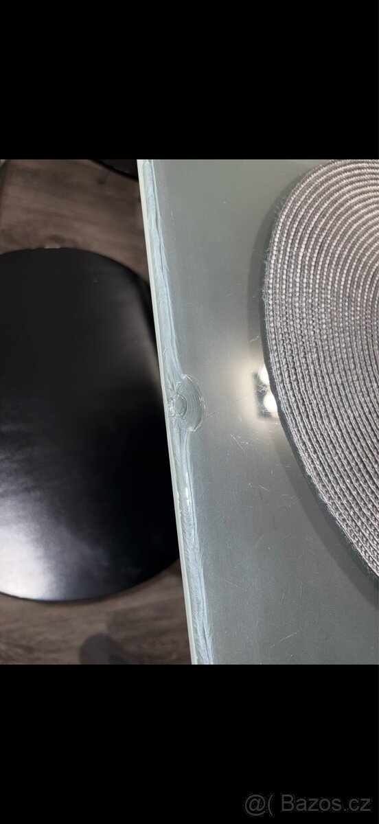 Skleněný jídelní stůl 160x90cm - 2