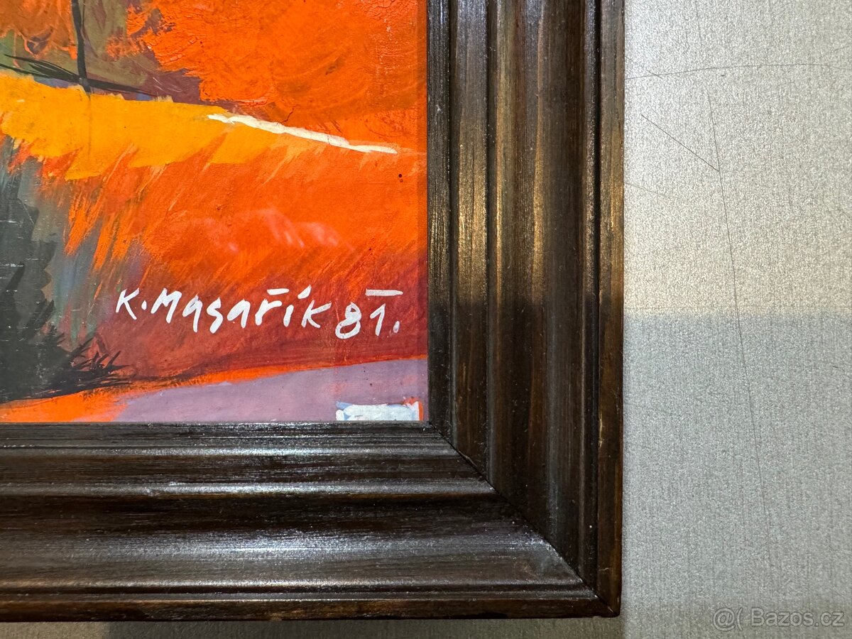 obraz K.Masařík Zátiší s květinami - 2