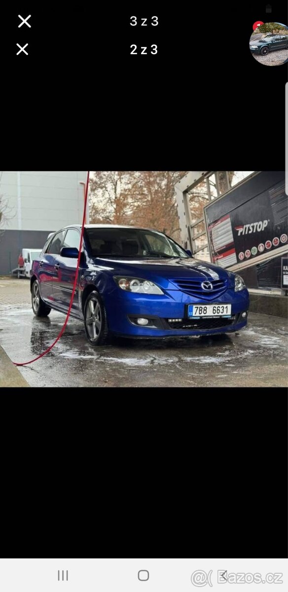 Mazda 3 2L Nafta 140kw rv 2007 - 2