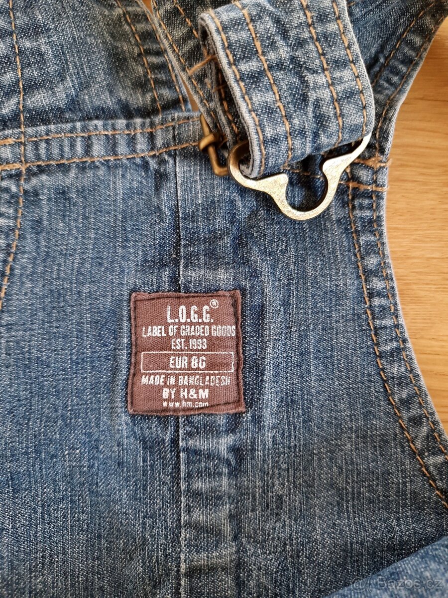 Džínové lacláčky kalhoty H&M velikost 86 - 2