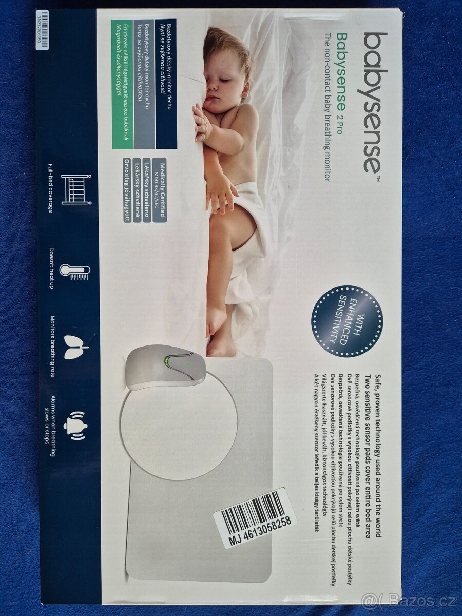 Monitor dechu Babysense 2 Pro bílý - 2