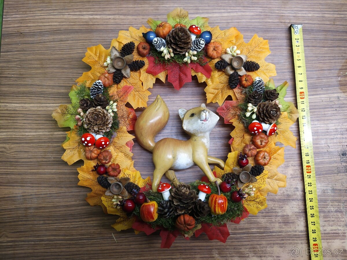 Podzimní věnec s liškou - 2