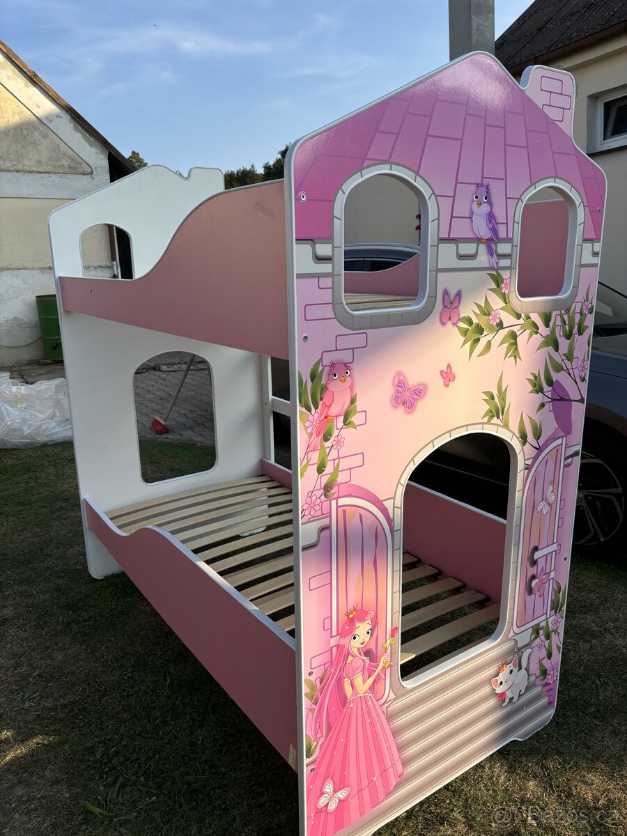 Dvoupatrová postel princezny SLEVA - 2