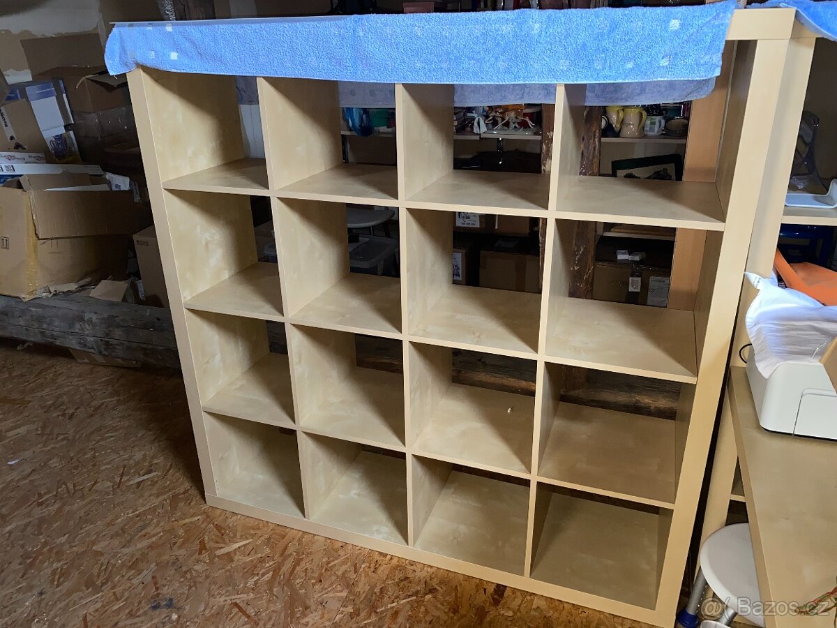 Policový díl / rozdělovač místnosti / knihovna dub - 2