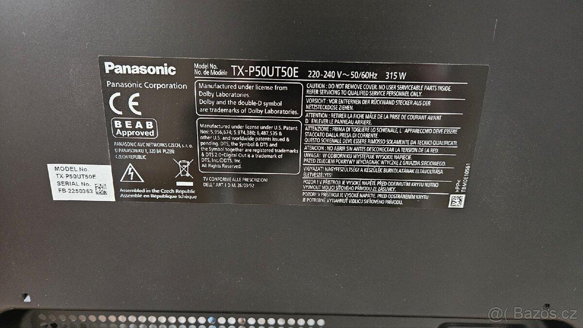50" Panasonic VIERA TX-P50UT50E - 2