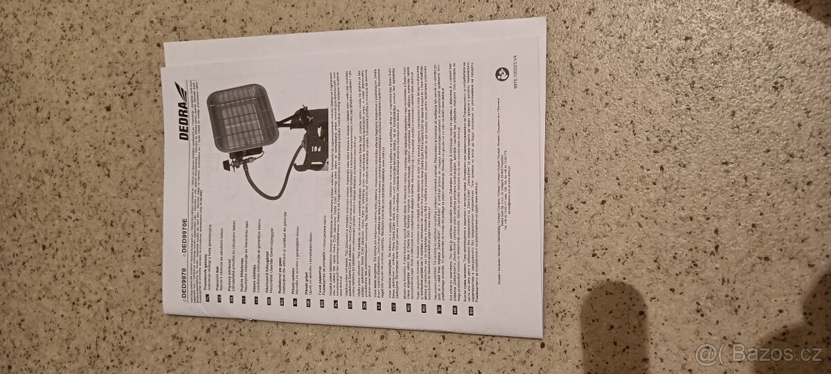 Dedra 4.6kw plynový ohřívač - 2