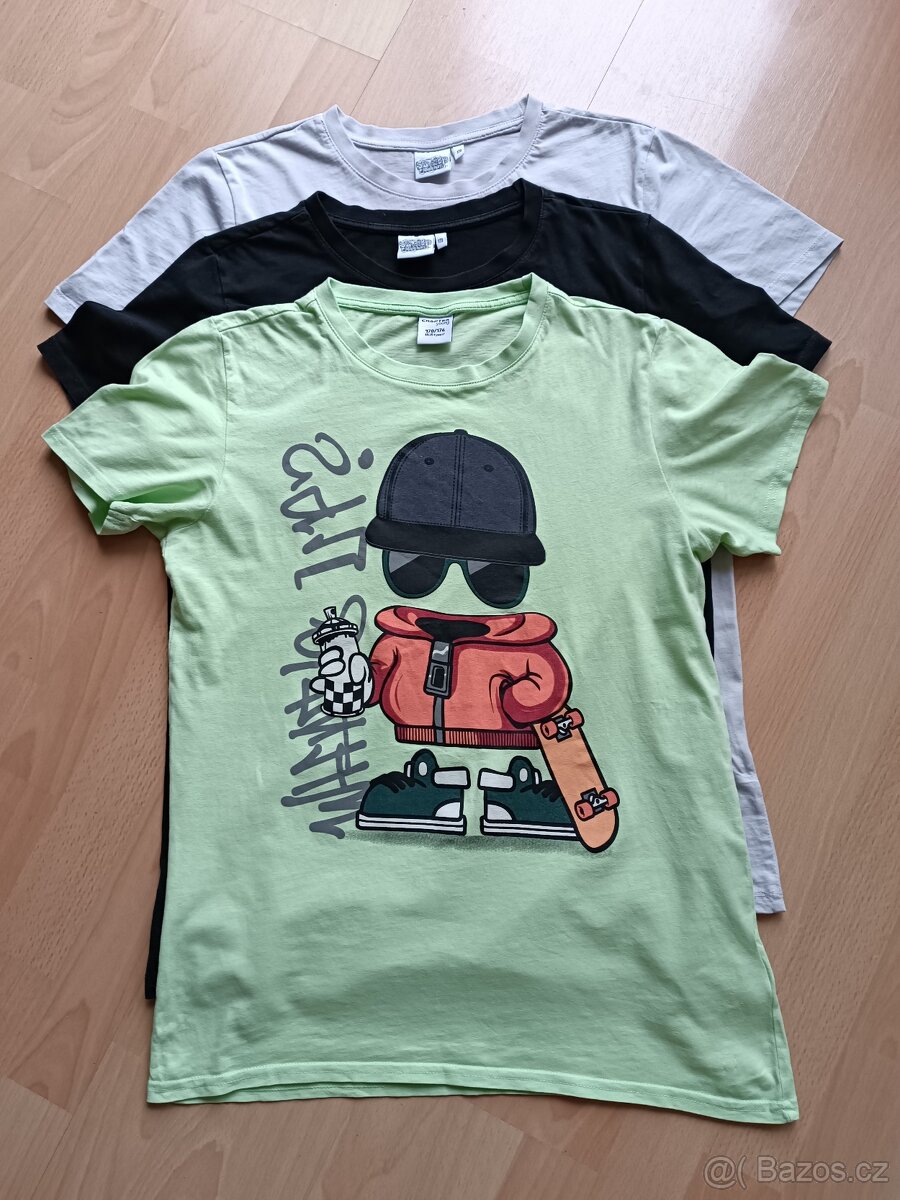 Chlapecké tričko, kr.r., vel 170/176/ - 2