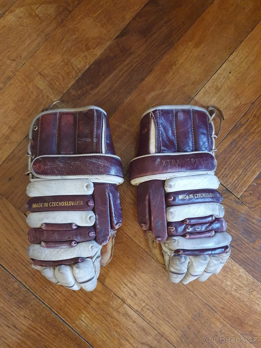 Retro hokejové rukavice VHV - 2