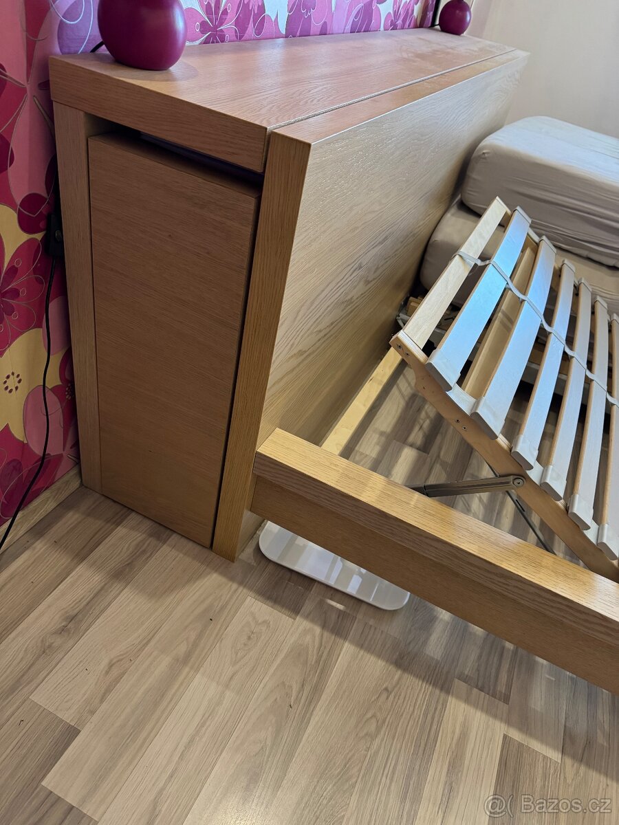 Přední čelo s vysouvacími nočními stolky Malm - 2