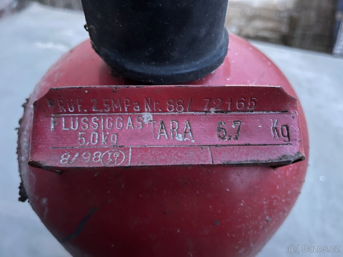 Německá plynová láhev 5kg - 2