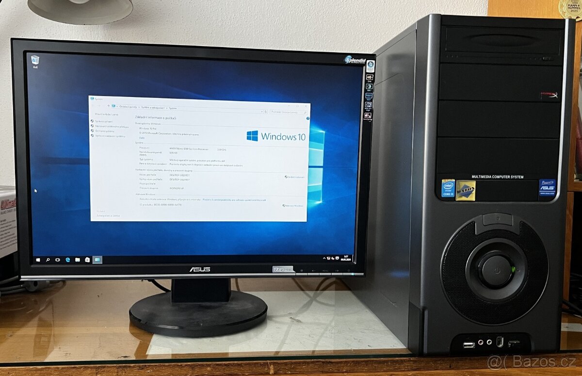 Stolní PC AMD FX-6300 6-core s monitorem 22" - 2