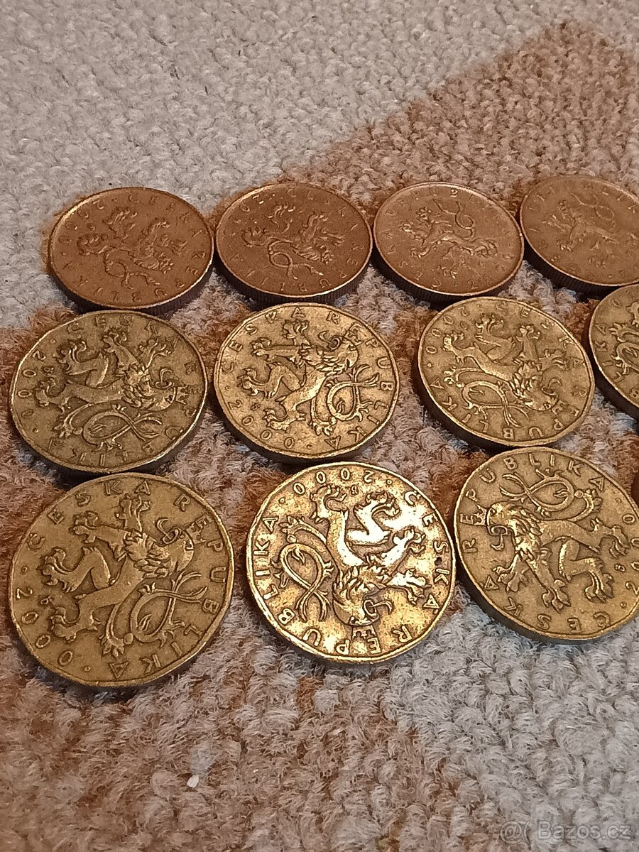 10kč rok 2000 a 20kč rok 2000 - 2