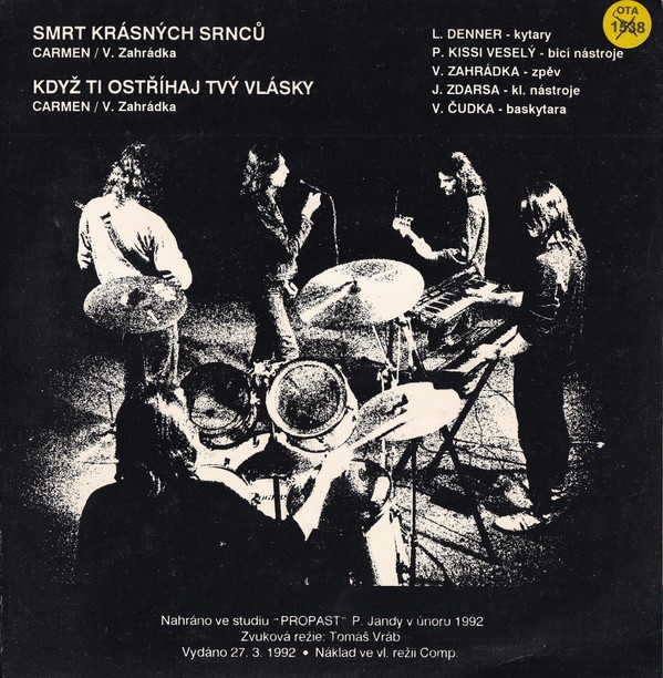 CARMEN ROCK TŘEBÍČ 7" VINYL SINGL 1992 - 2