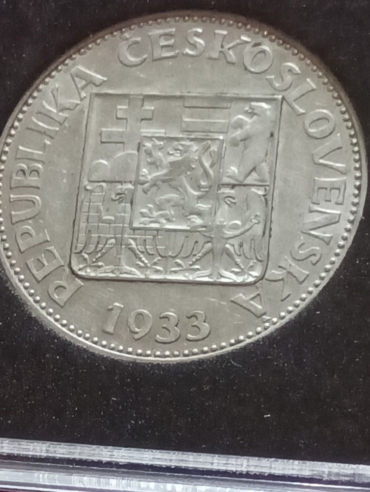 Stříbrná mince 10kc1933 - 2