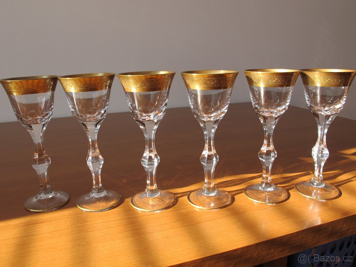 Prodám pozlacené skleničky - 2