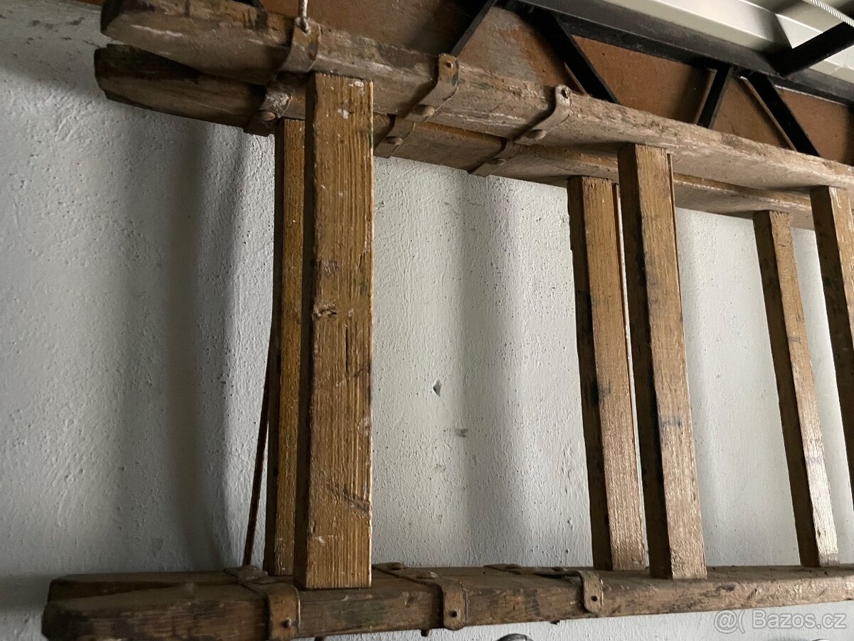 Masivní dřevěný žebřík - 2