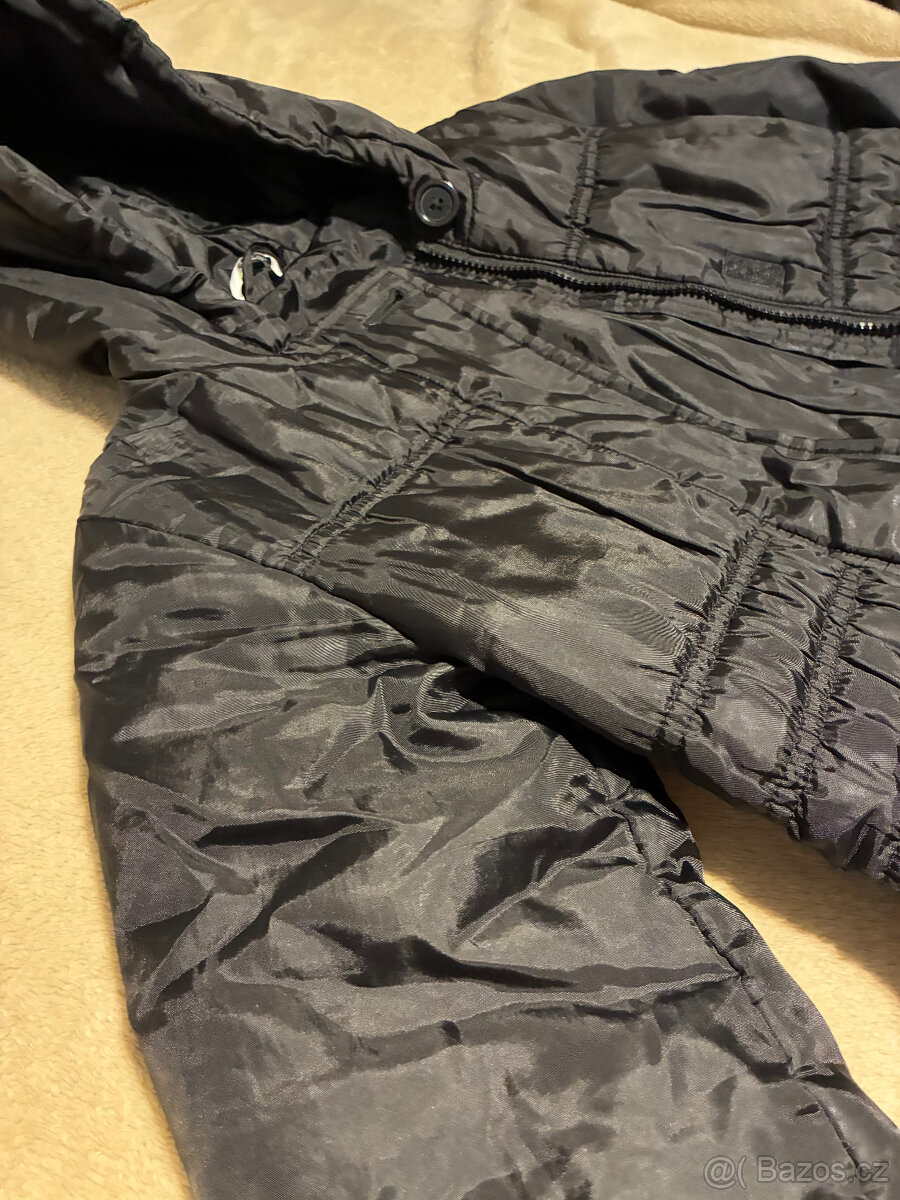 Černý zimní kabát, bunda velikost 134/140 Marks & Spencer - 2