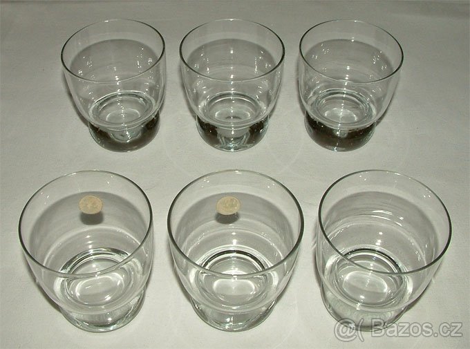 6x starší malé sklenky - jako nové - 2