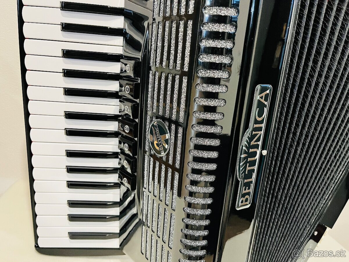 NOVÝ akordeón Beltunica Haydn DELUXE 96 basový- krásny zvuk, - 2