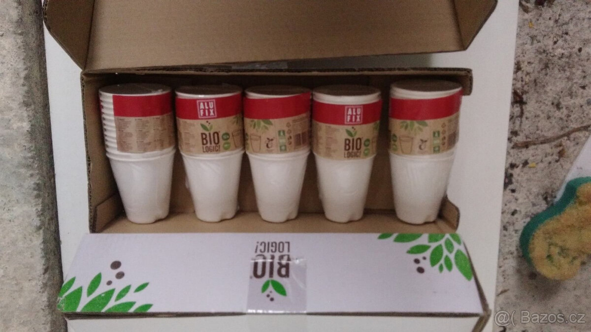 Eko kelímek z cukrové třtiny 260ml kompostovatelný - 2