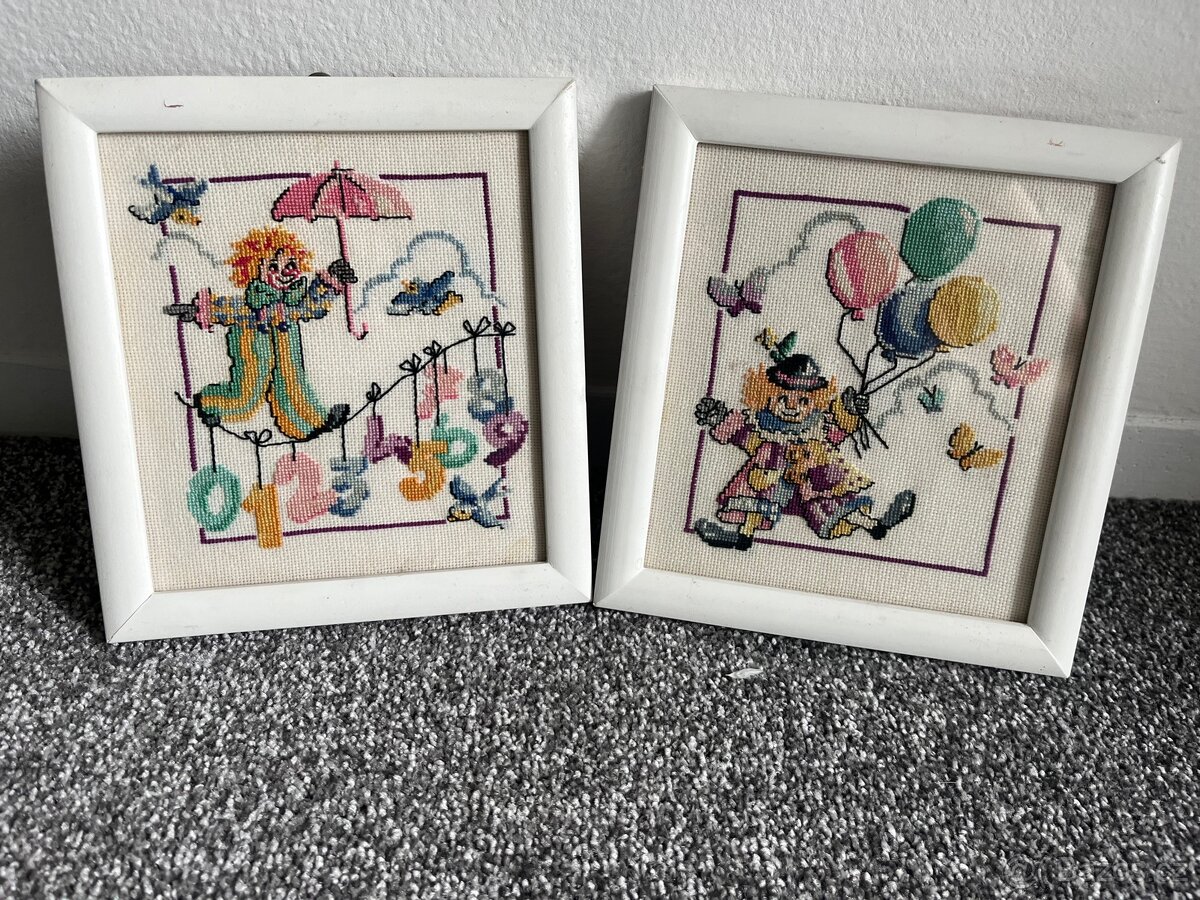 Obrázky vyšívané a malované na hedvábí - 2