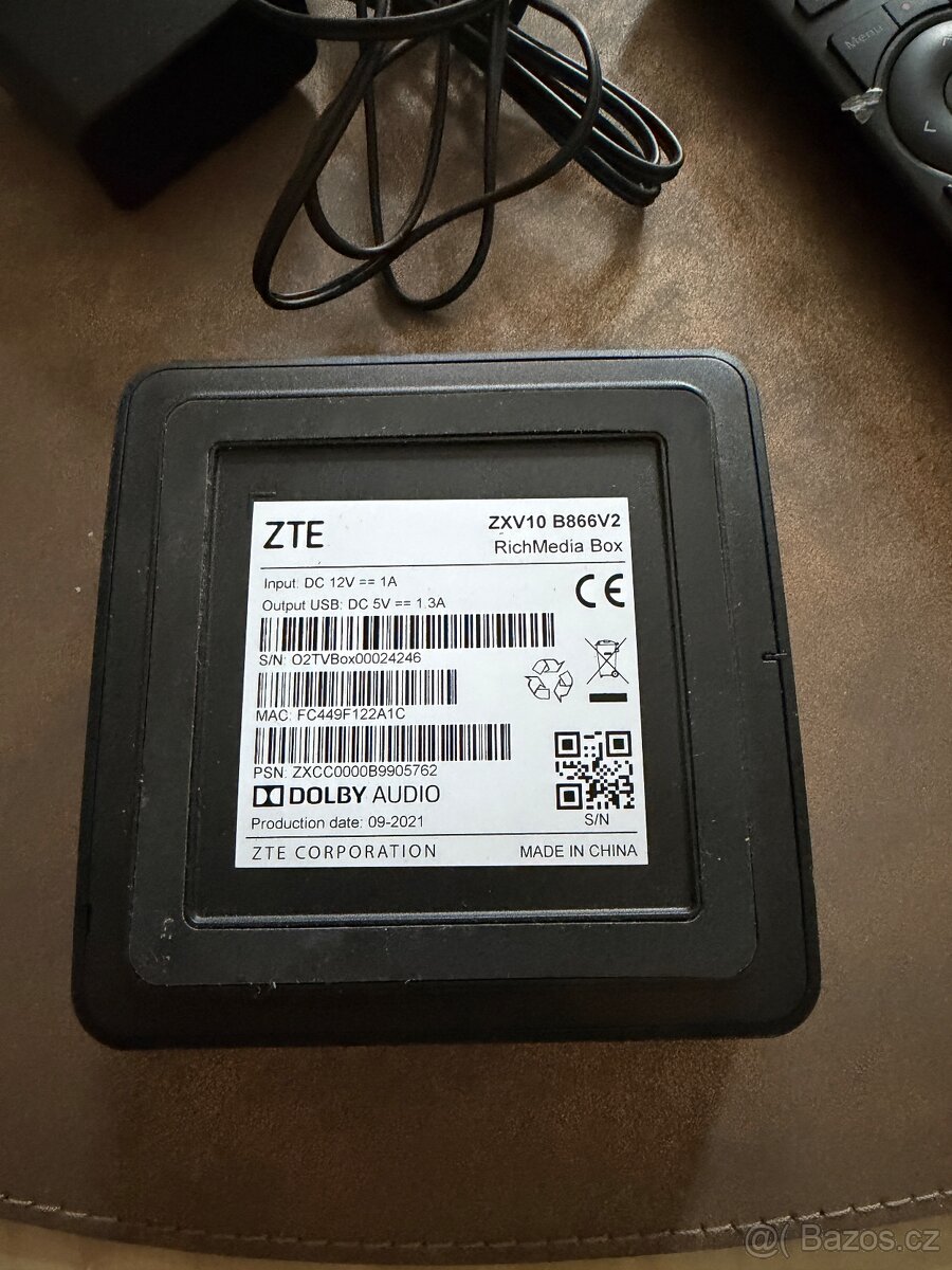 O2 set top box one play - 2