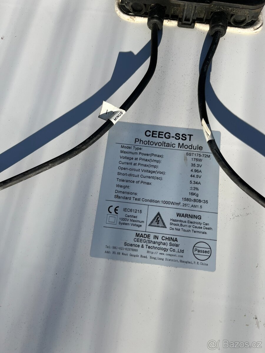 fotovoltaické solární panely 175W - 2