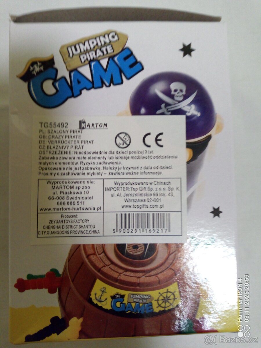 Hra : Vyskoč piráte - 2