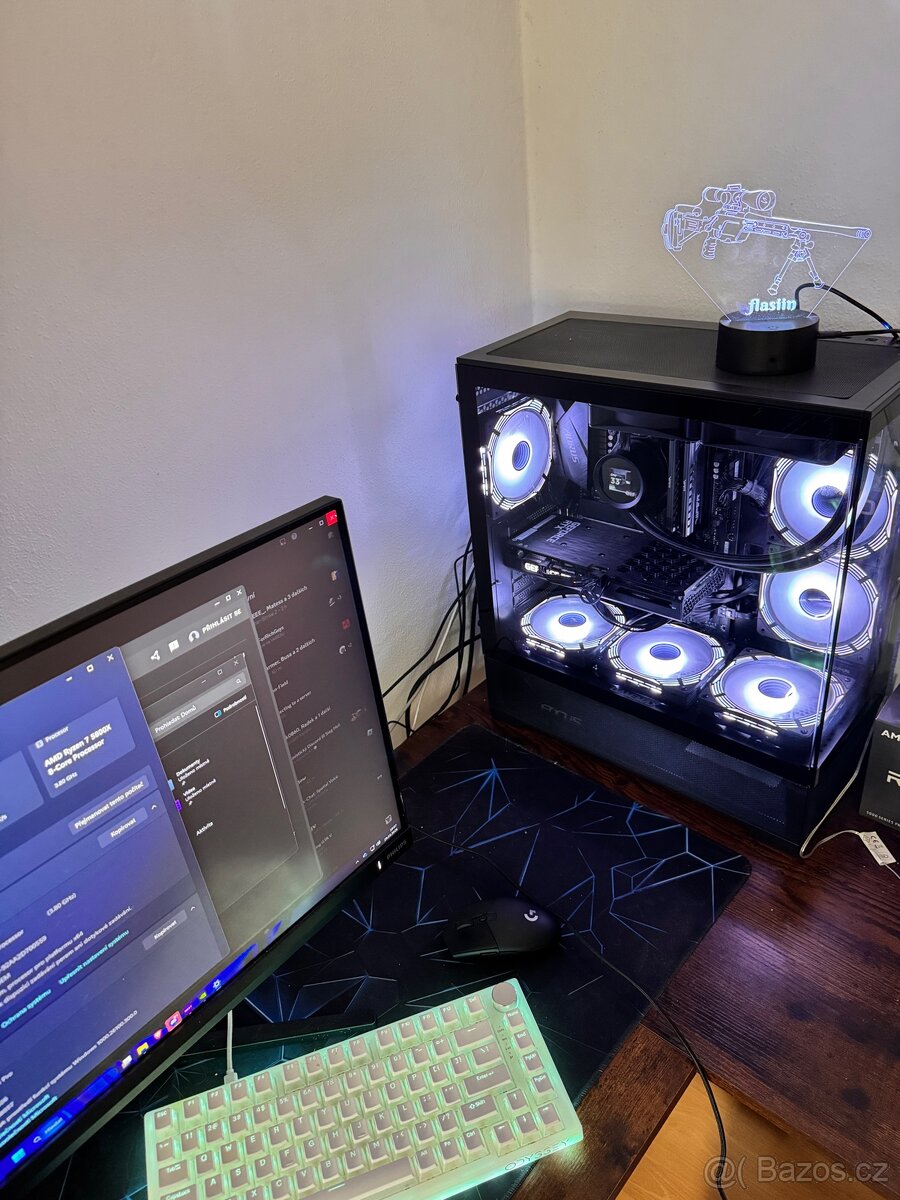 Herní PC RTX 3060 | Ryzen 7 | Vodní chlazení s LCD - 2