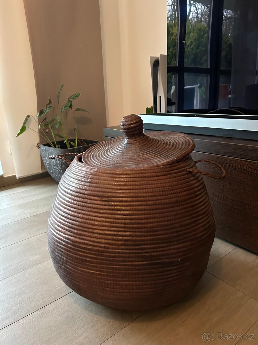 Designový proutěný koš Boho styl - 2