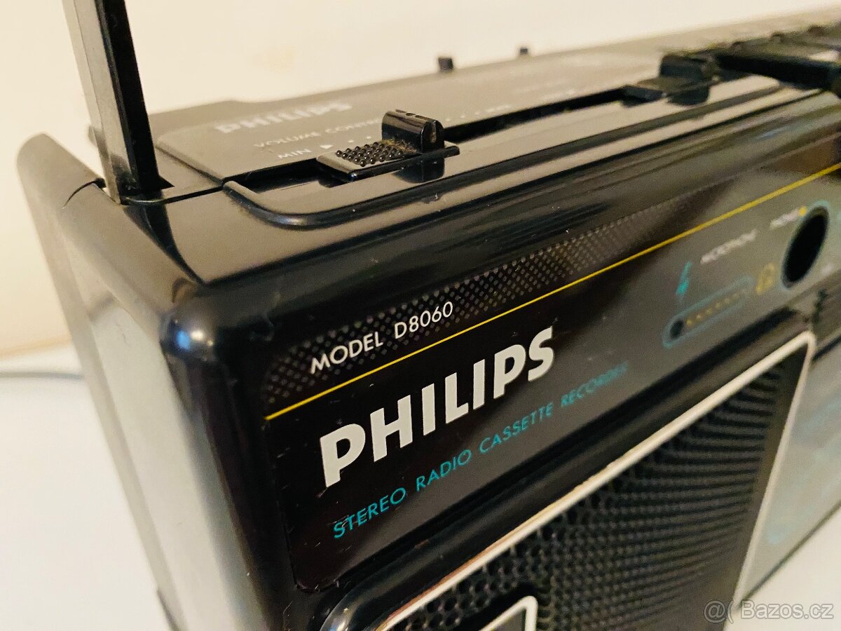 Radiomagnetofon Philips D 8060, rok 1987 - 2