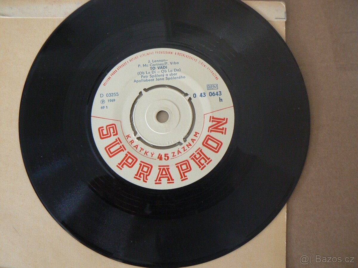 singl- Petr Spálený 1969 - 2