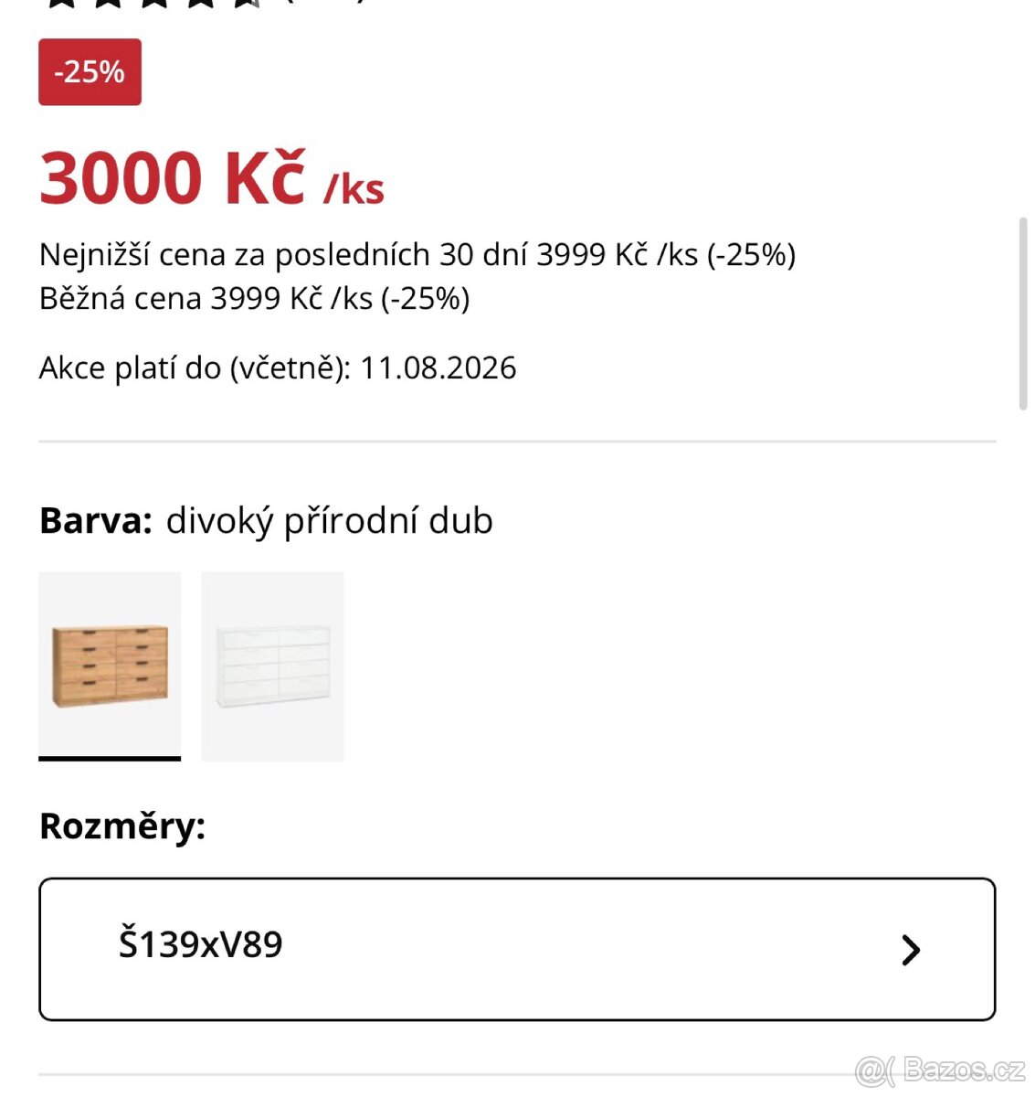 Nová nerozbalená komoda Jysk - 2