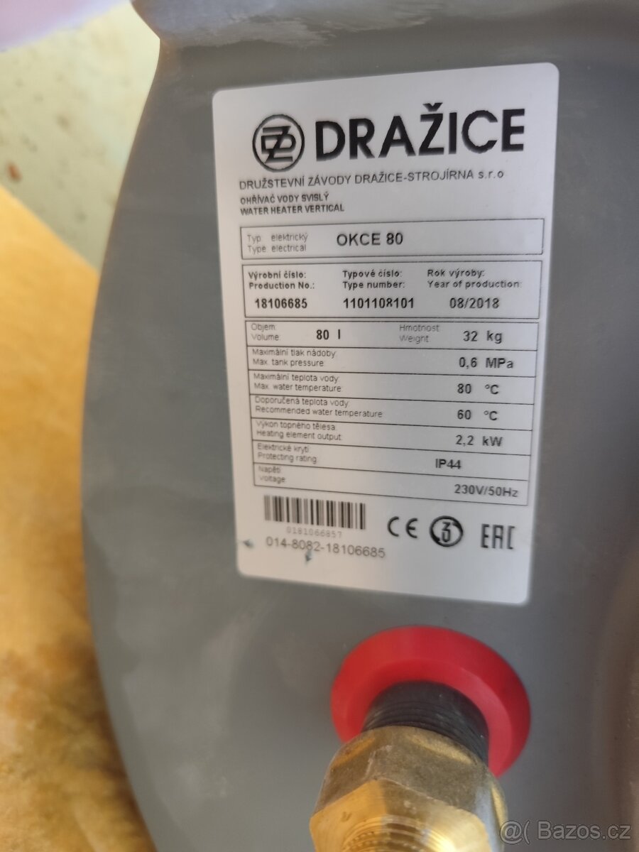 Bojler DZ Dražice OKCE 80 - 2