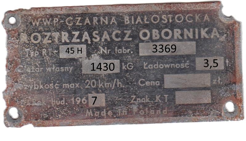 Polský traktorový přívěs WWP RT-45H == TP == - 2