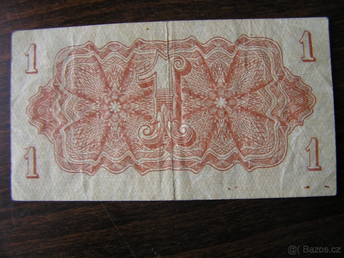 POUKÁŽKA: 1-KORUNA 1944 ser. BC - 2