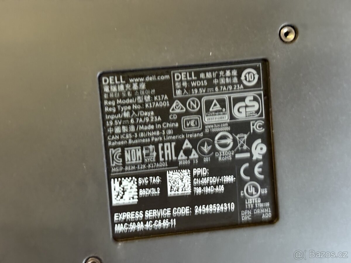 Dockovací stanice Dell WD15 s USB-C 130W - 2