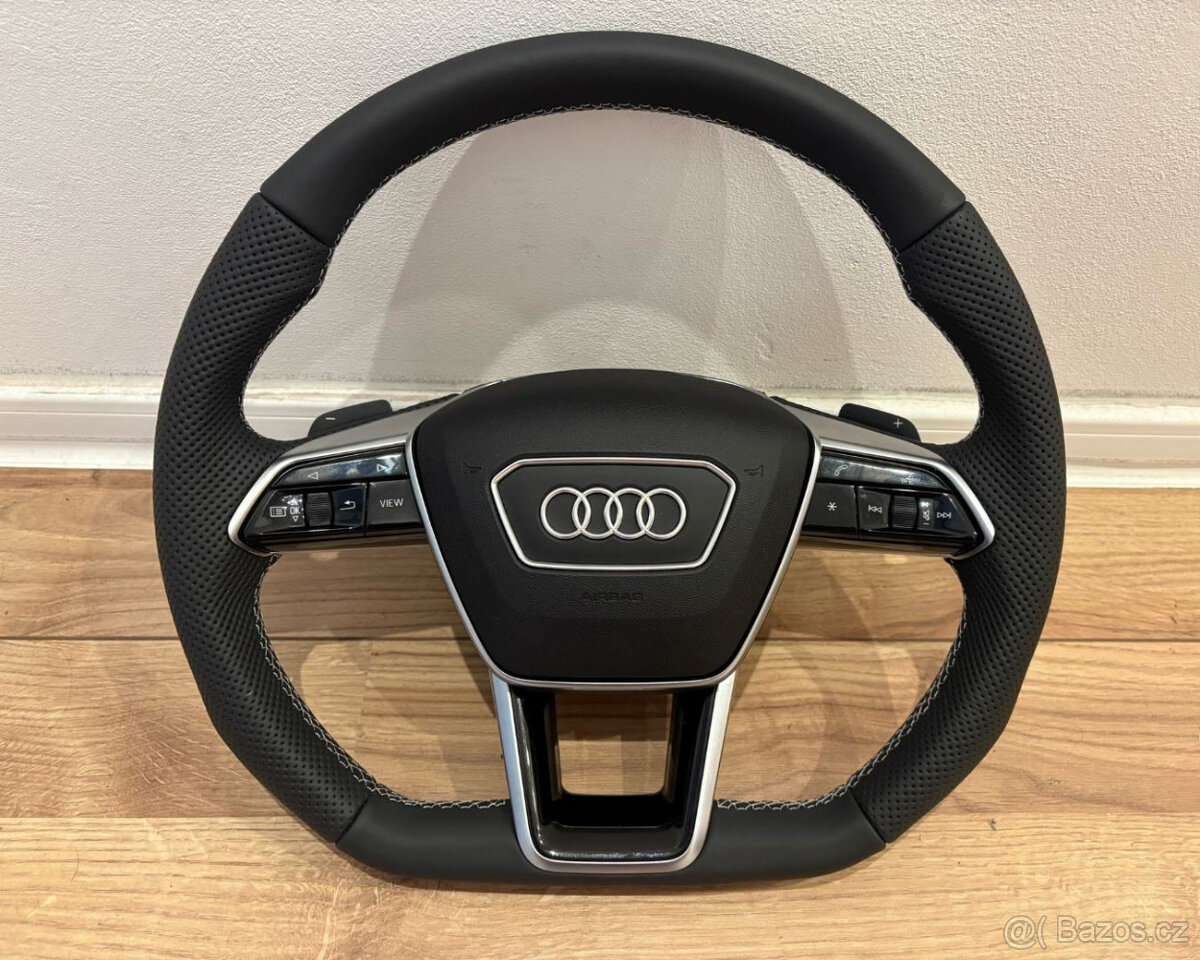 VOLANT AUDI ZREZANY S PADLAMI A AIRBAGOM - 2