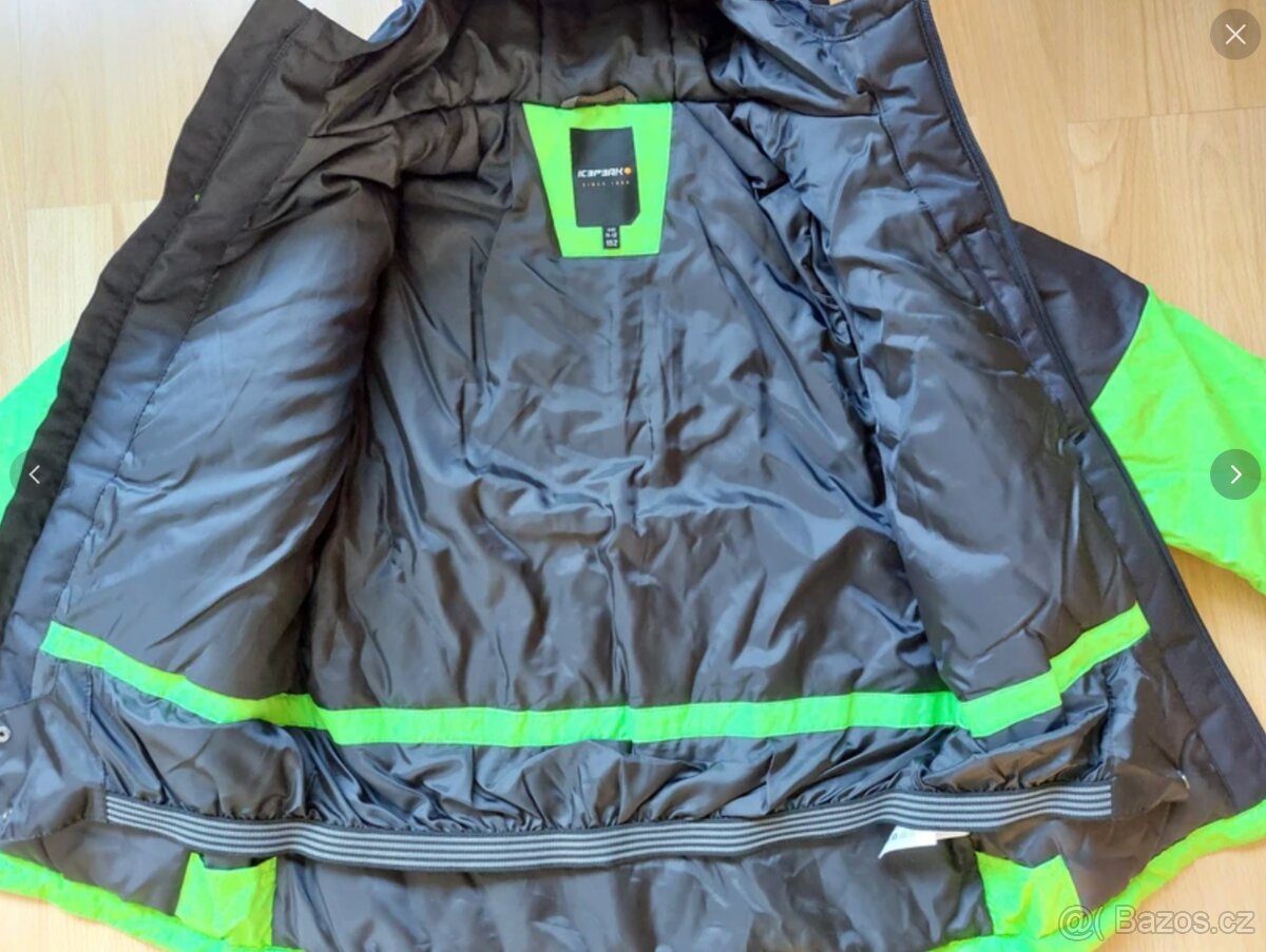 Nová rostoucí zimní lyžařská bunda Icepeak, 146/152, neon - 2