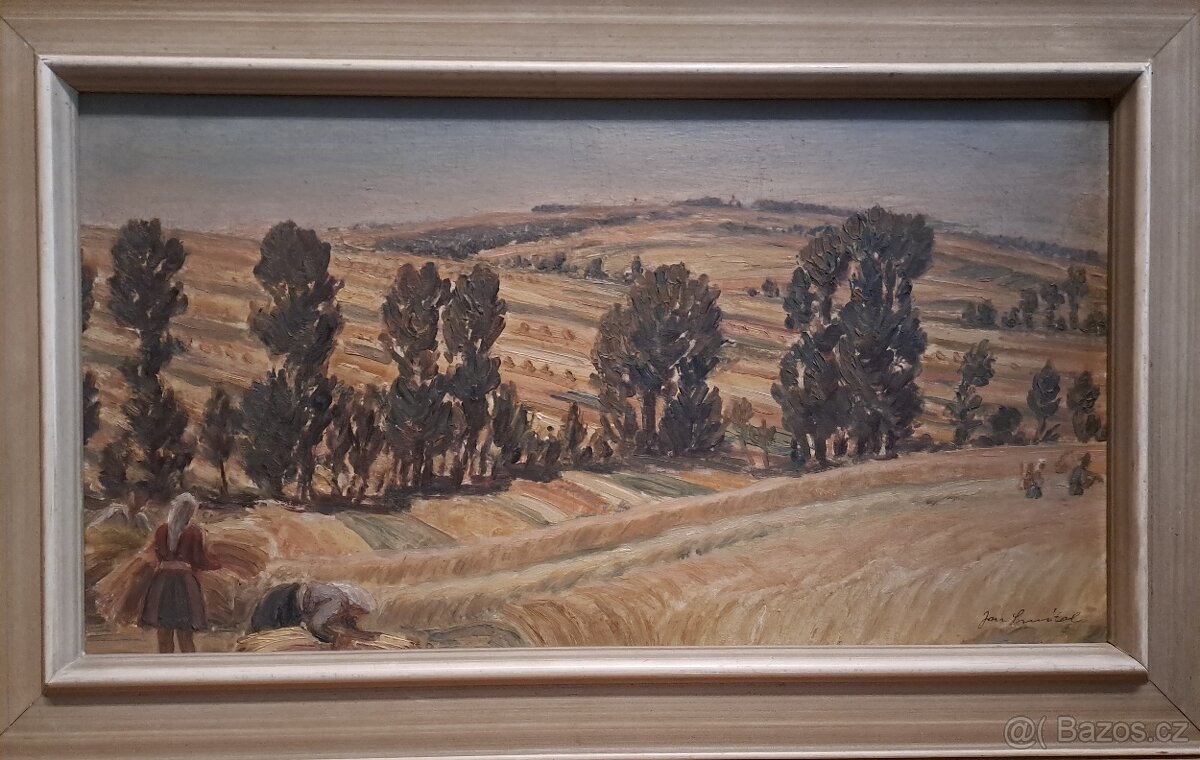 Jan Smítal - Žně na Slovácku pod Antonínkem - 2