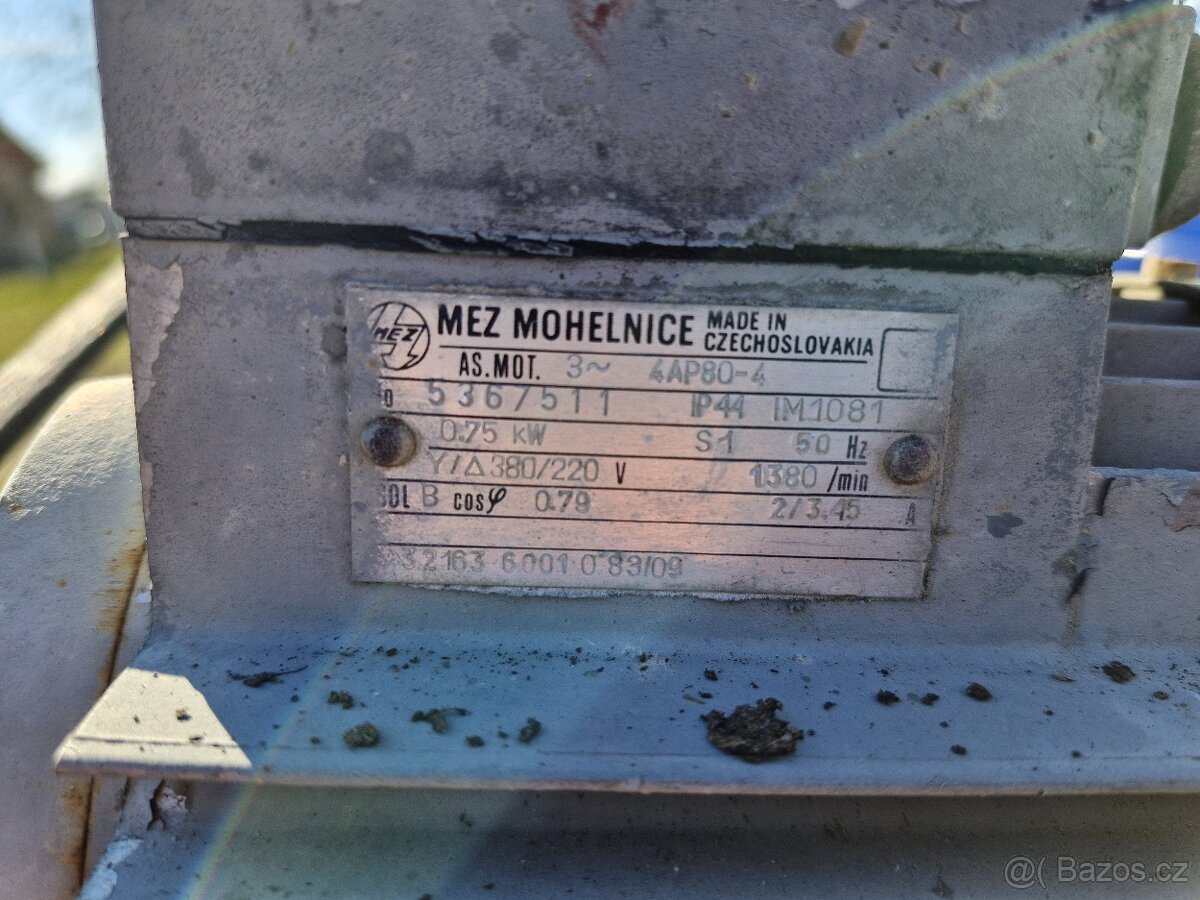 Stavební míchačka 380V,MEZ Mohelnice cena dohodou - 2