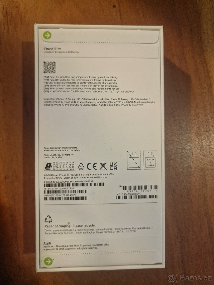 Nový Iphone 17 Pro 256gb Cosmic Orange - 2