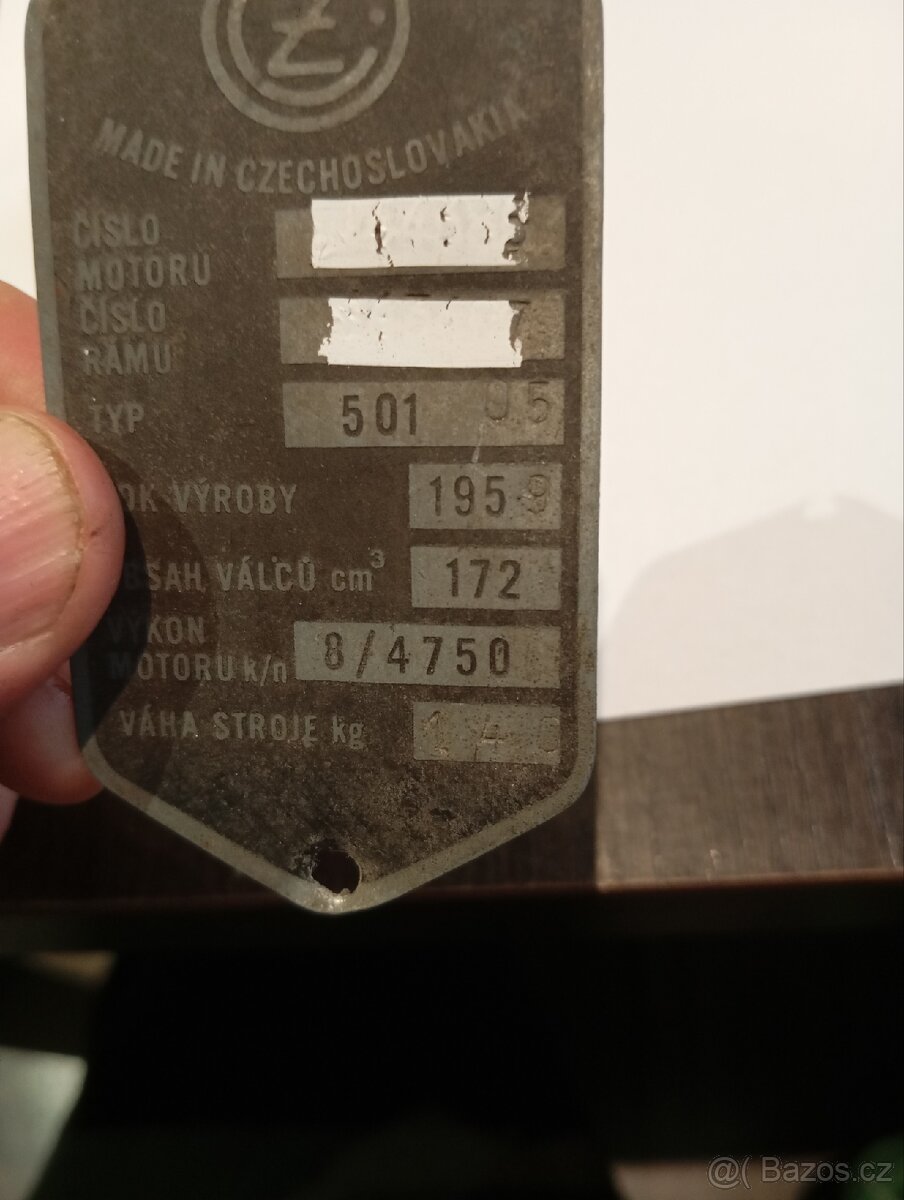 Štítky TP Jawa ČZ - 2