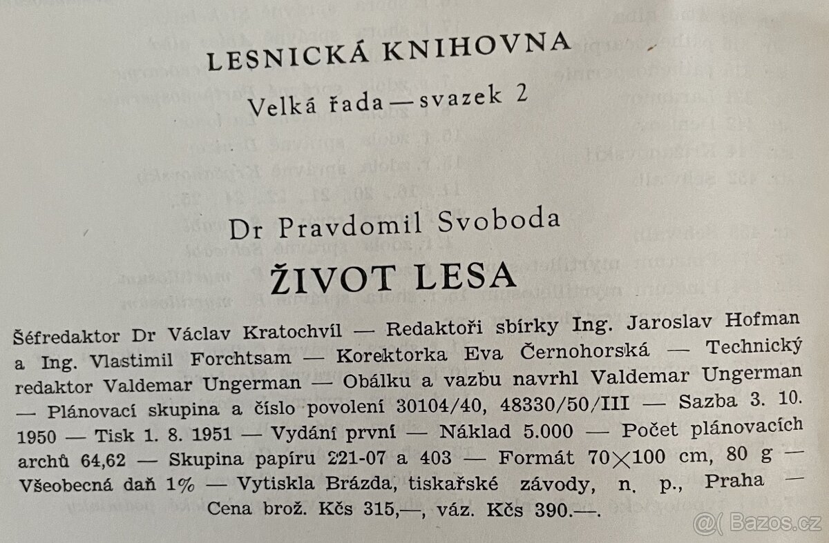 Život lesa - Pravdomil Svoboda - 2